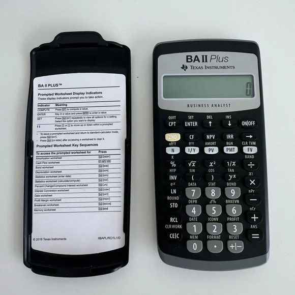 Texas Instruments BA II Plus Black Calculator - Picture 3 of 3